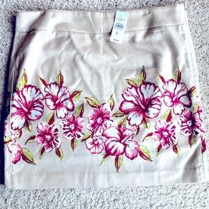 LOFT Blossoms Mini Skirt